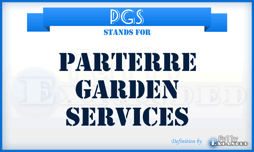 PGS - Parterre Garden Services