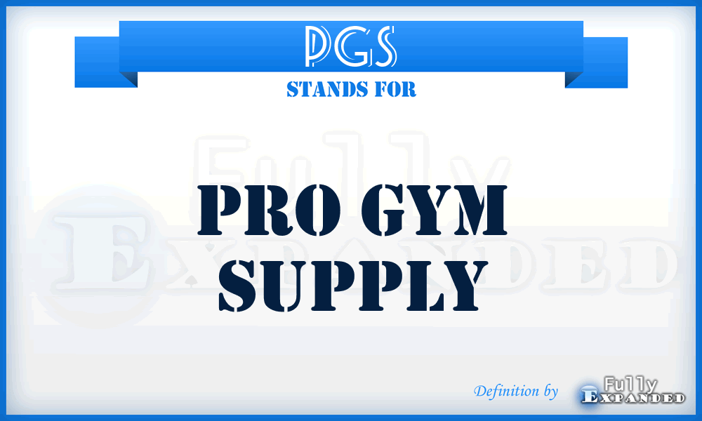 PGS - Pro Gym Supply