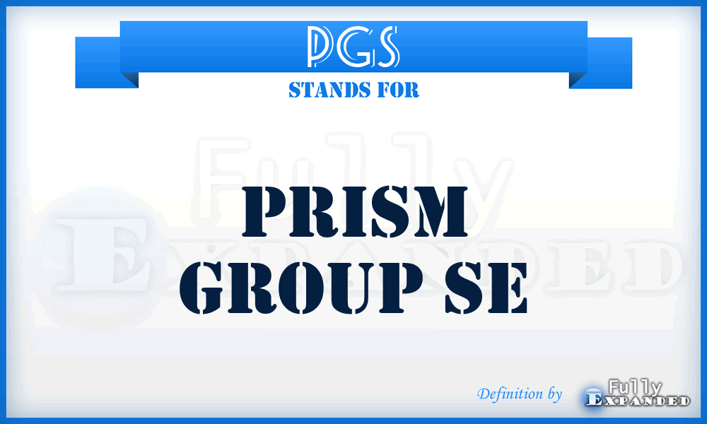 PGS - Prism Group Se