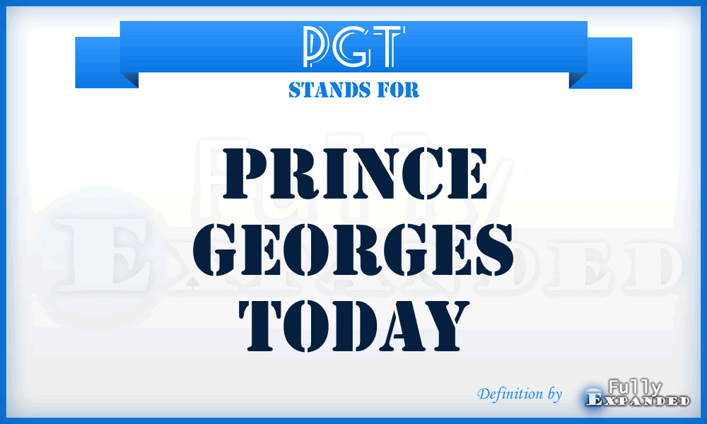 PGT - Prince Georges Today