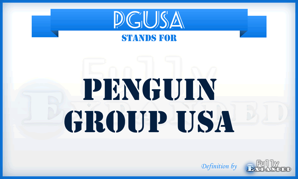 PGUSA - Penguin Group USA