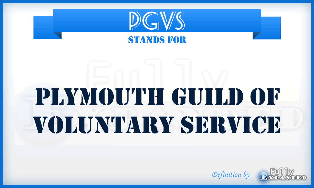 PGVS - Plymouth Guild of Voluntary Service