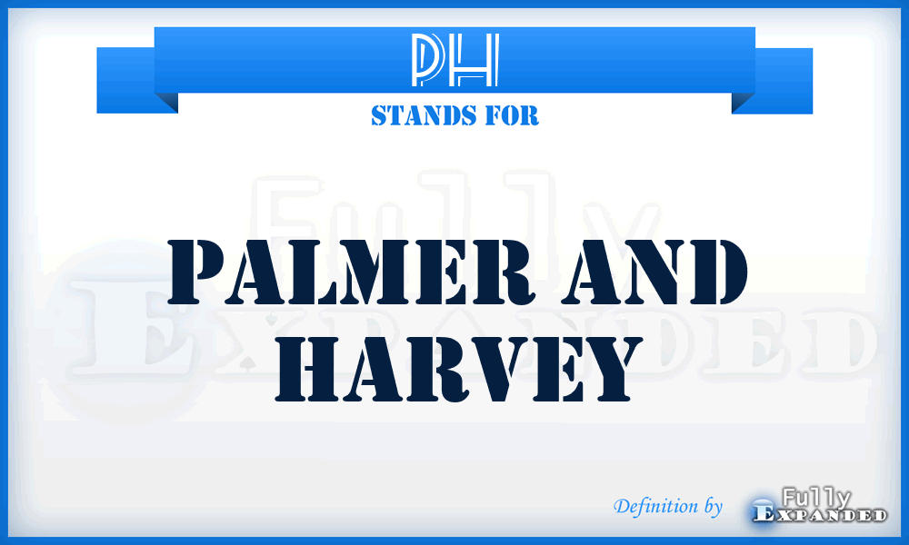 PH - Palmer and Harvey