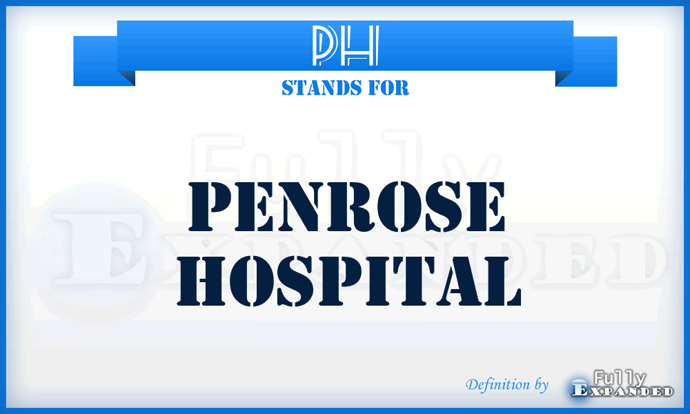 PH - Penrose Hospital