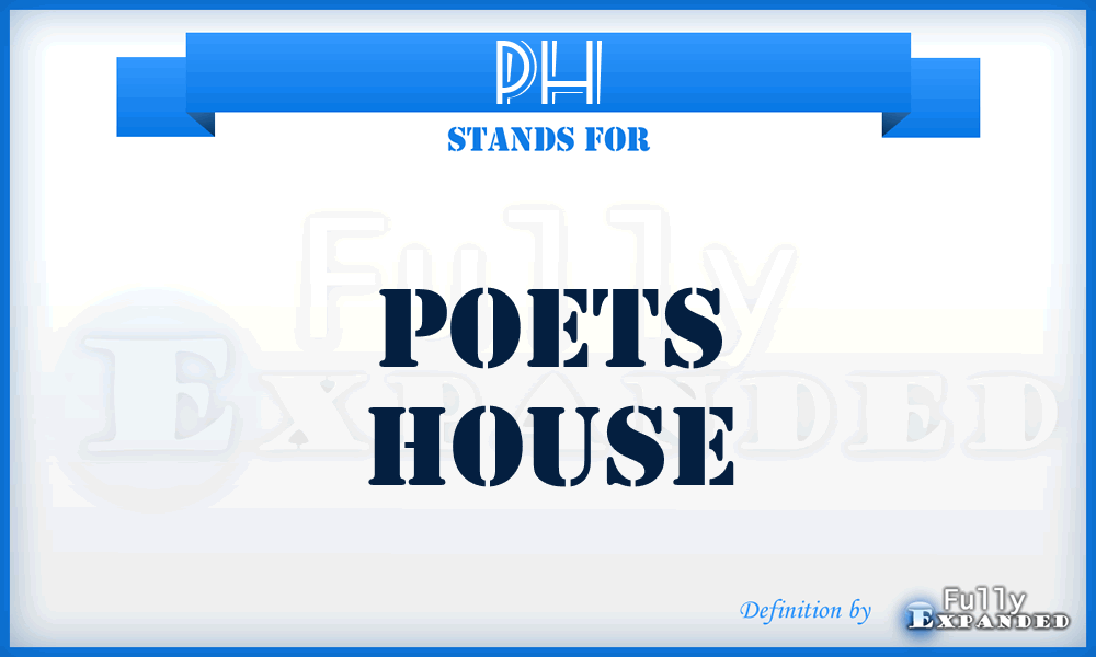 PH - Poets House