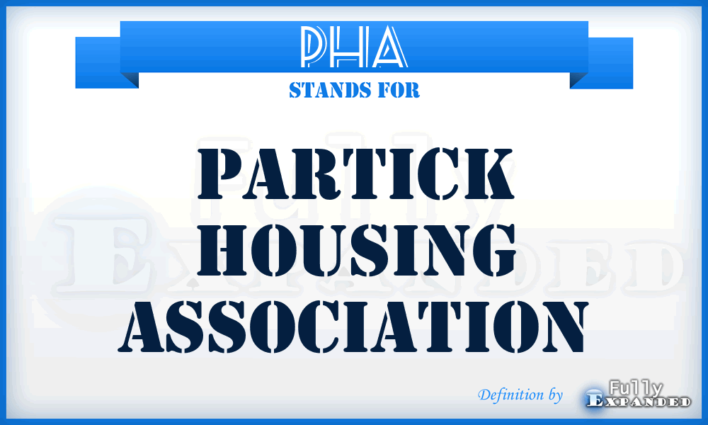 PHA - Partick Housing Association