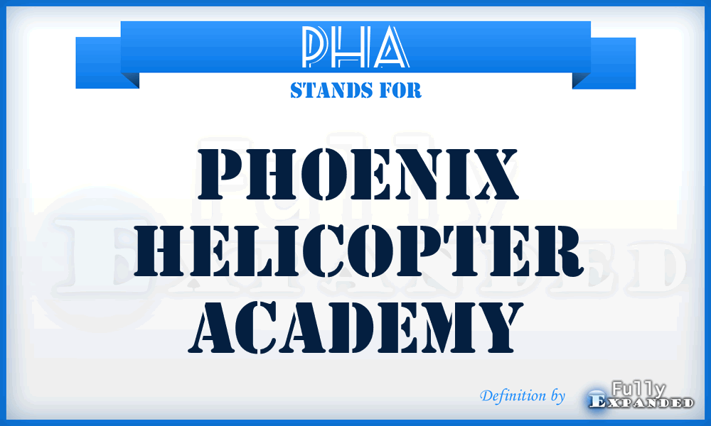 PHA - Phoenix Helicopter Academy
