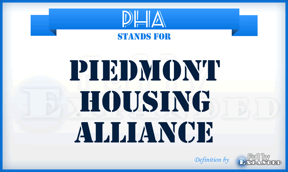 PHA - Piedmont Housing Alliance