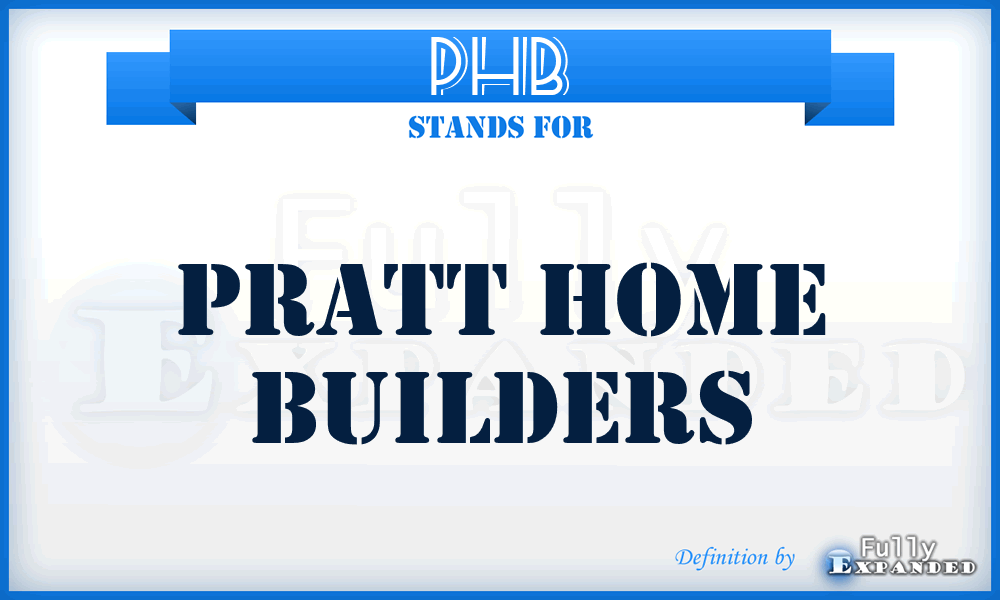 PHB - Pratt Home Builders