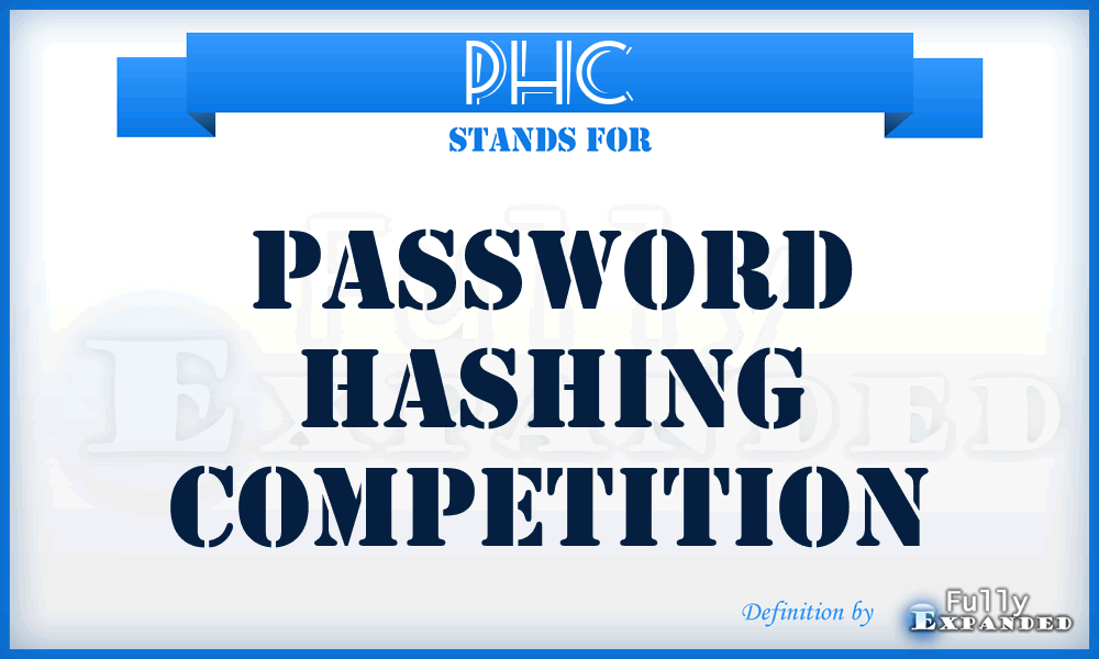 PHC - Password Hashing Competition
