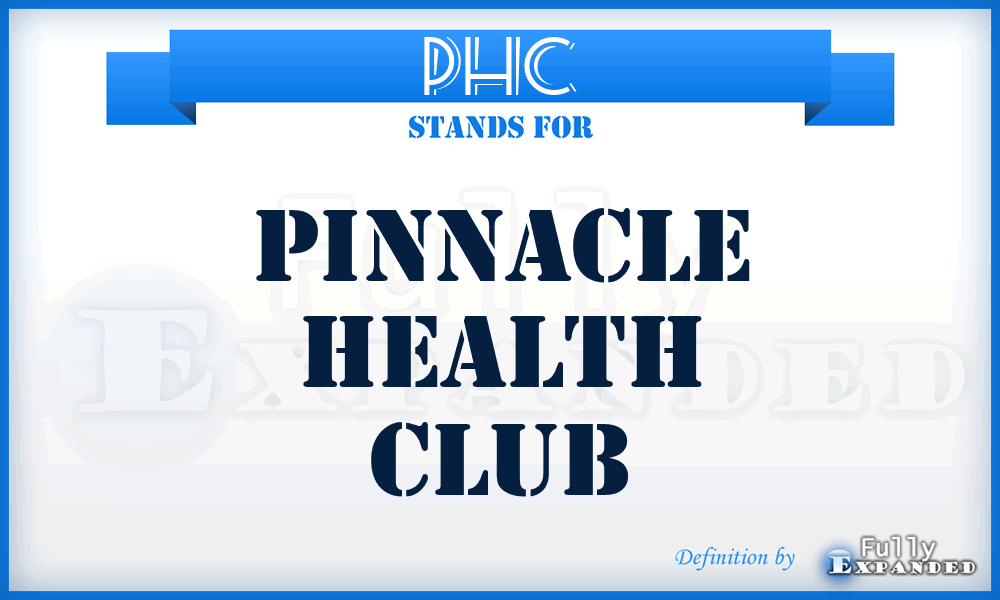 PHC - Pinnacle Health Club