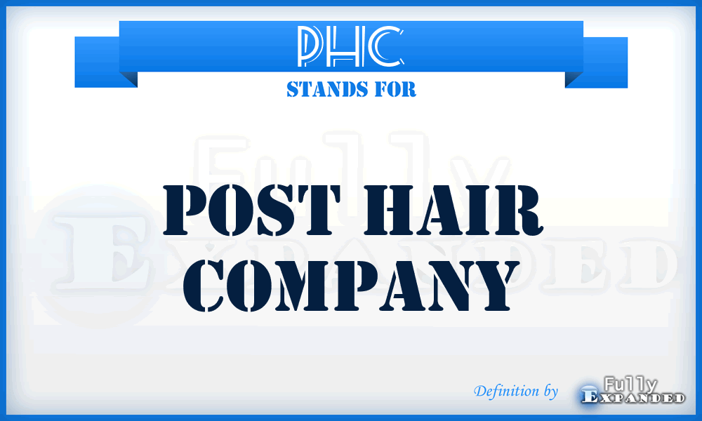 PHC - Post Hair Company