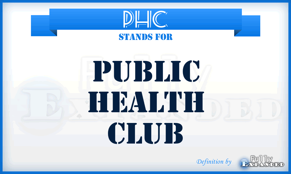 PHC - Public Health Club