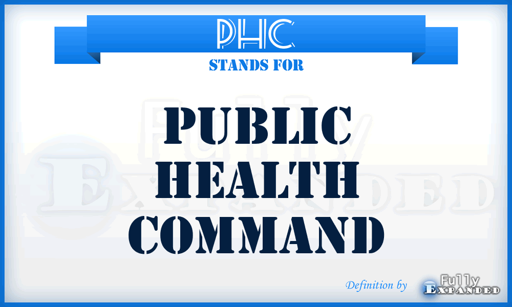 PHC - Public Health Command
