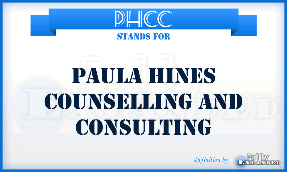 PHCC - Paula Hines Counselling and Consulting