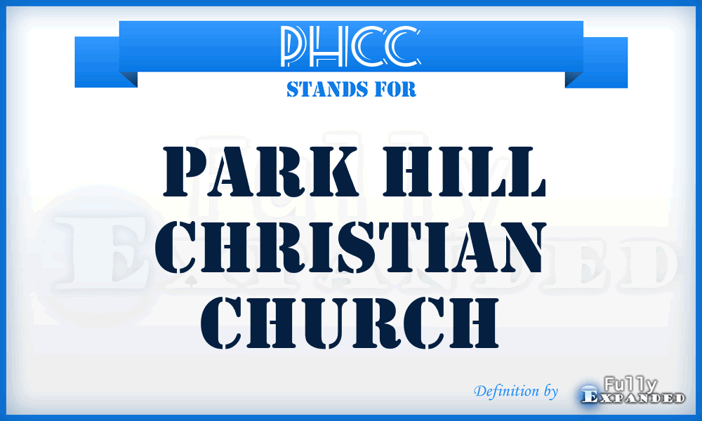 PHCC - Park Hill Christian Church