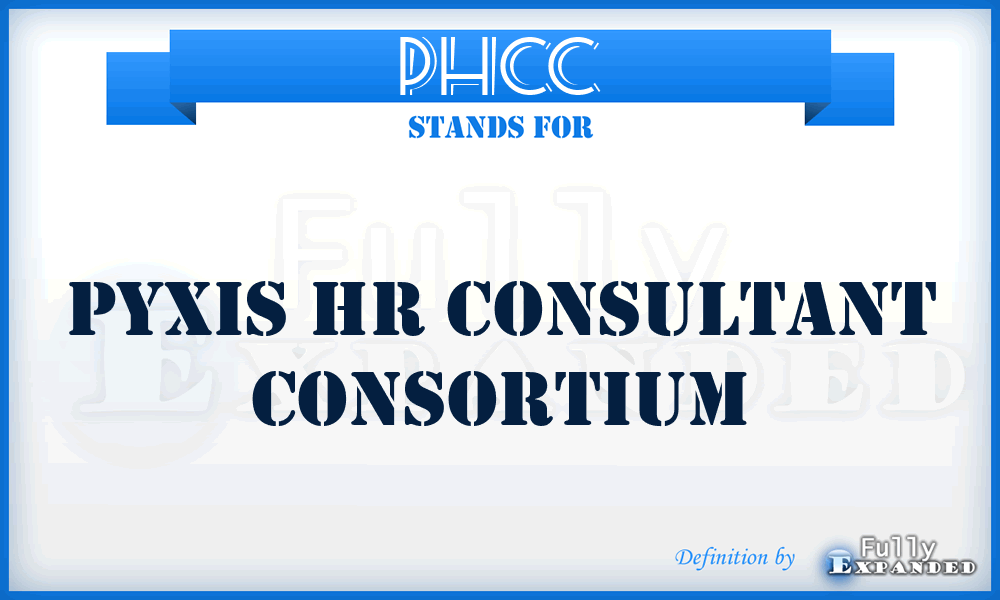 PHCC - Pyxis Hr Consultant Consortium