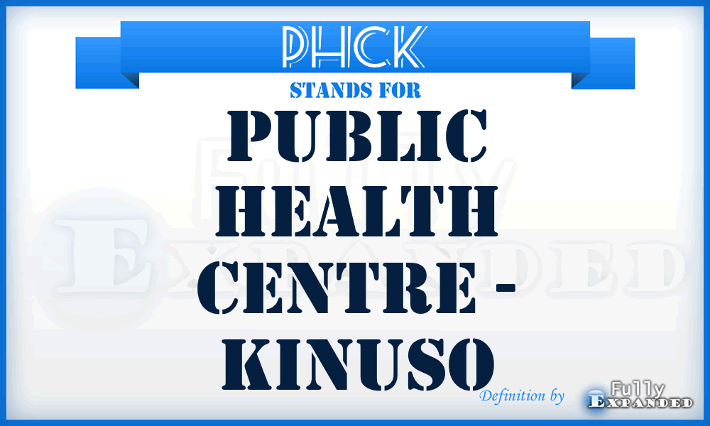 PHCK - Public Health Centre - Kinuso