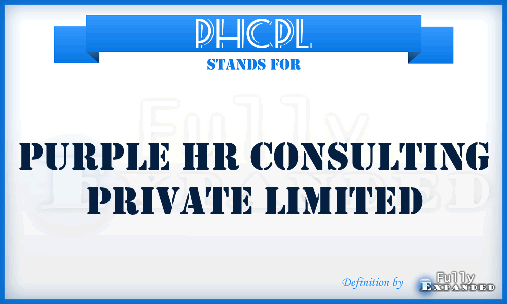 PHCPL - Purple Hr Consulting Private Limited