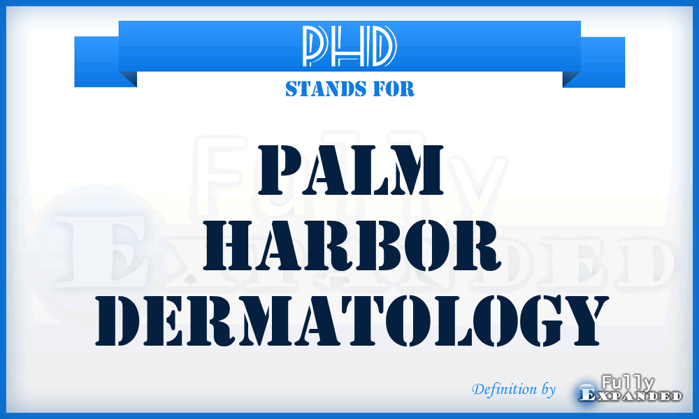 PHD - Palm Harbor Dermatology