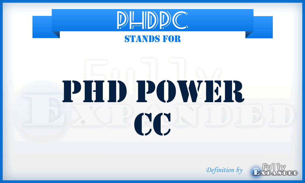 PHDPC - PHD Power Cc