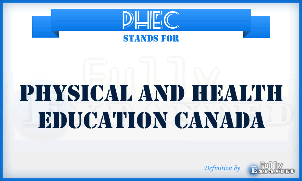 PHEC - Physical and Health Education Canada