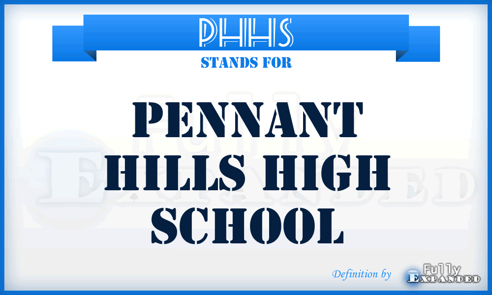 PHHS - Pennant Hills High School