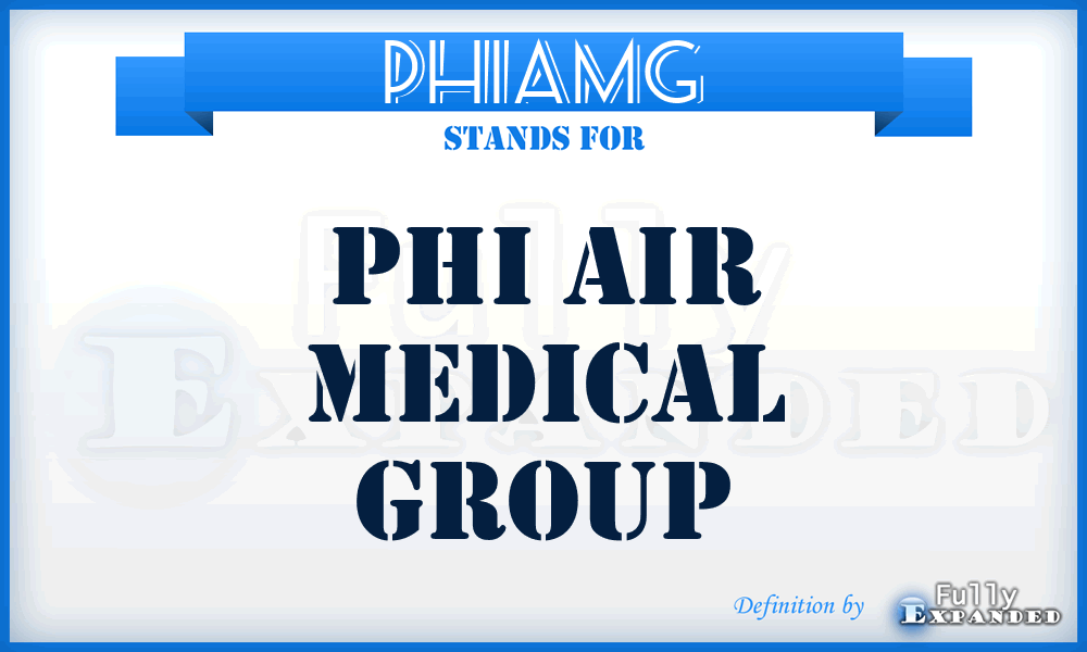 PHIAMG - PHI Air Medical Group