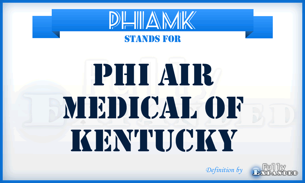 PHIAMK - PHI Air Medical of Kentucky