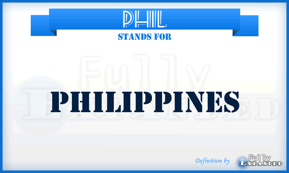 PHIL - Philippines