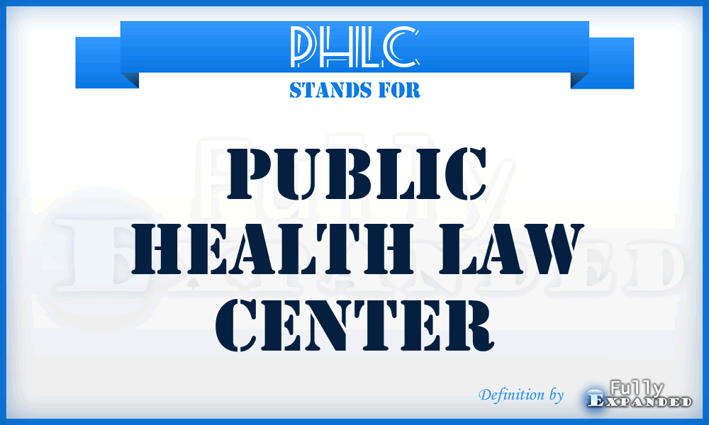 PHLC - Public Health Law Center