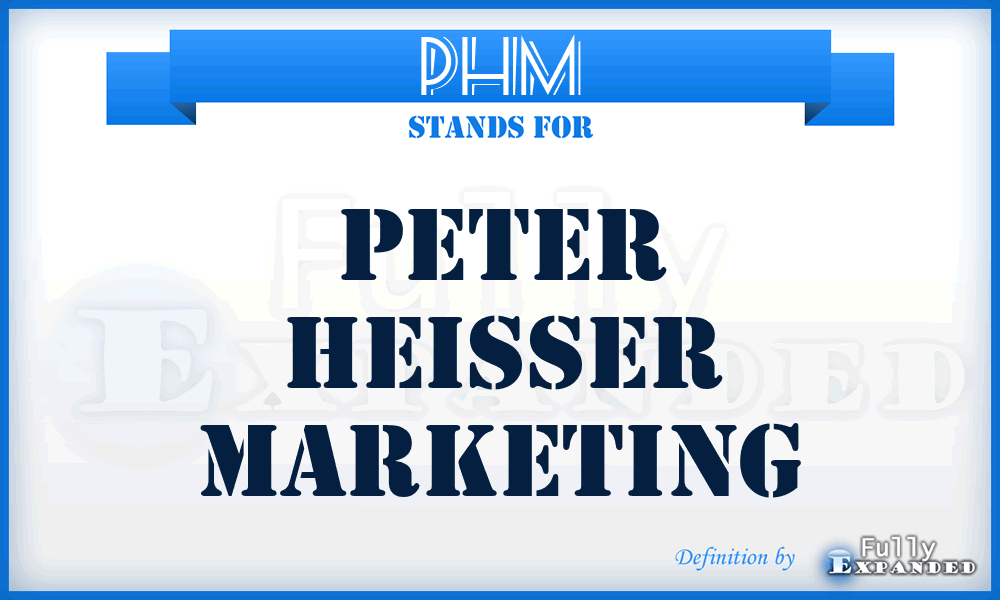 PHM - Peter Heisser Marketing