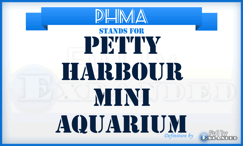 PHMA - Petty Harbour Mini Aquarium