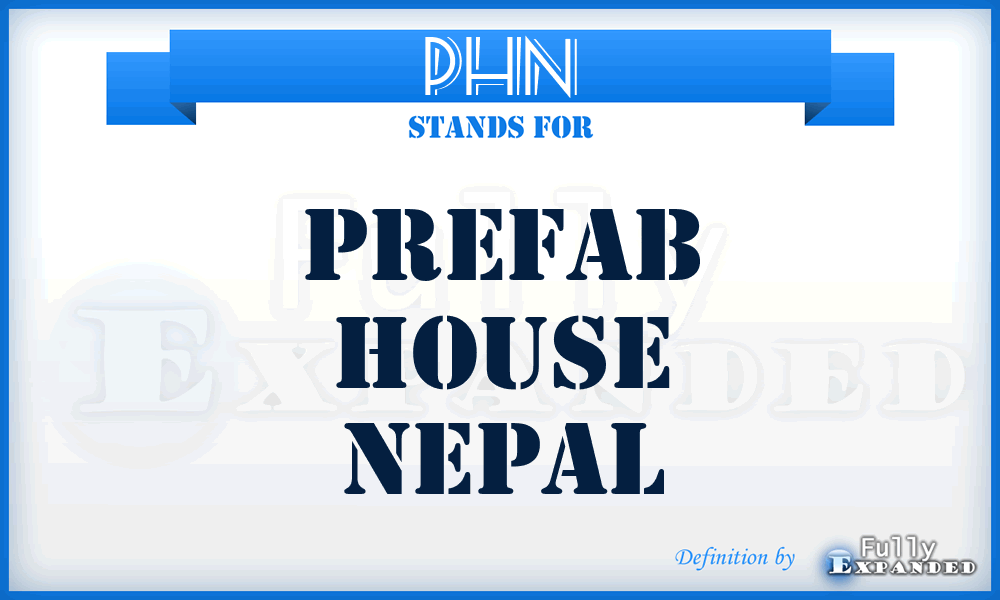 PHN - Prefab House Nepal