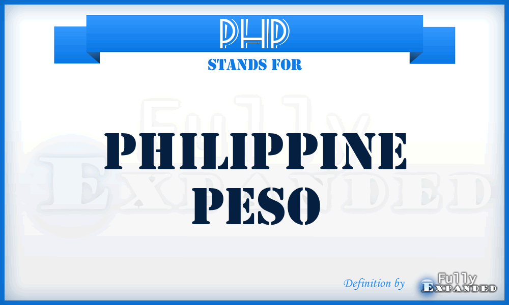 PHP - Philippine Peso