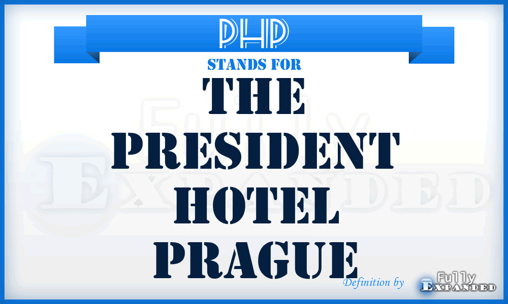 PHP - The President Hotel Prague