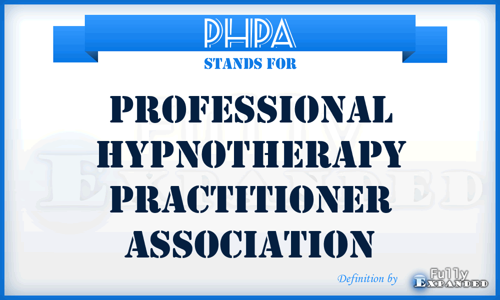 PHPA - Professional Hypnotherapy Practitioner Association