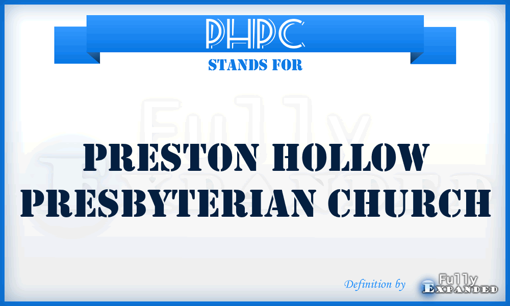 PHPC - Preston Hollow Presbyterian Church