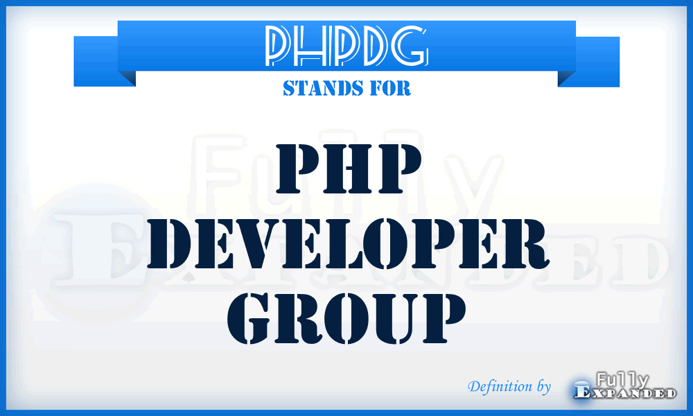 PHPDG - PHP Developer Group