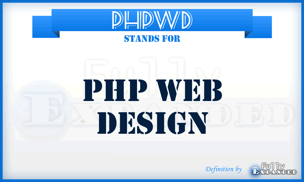 PHPWD - PHP Web Design