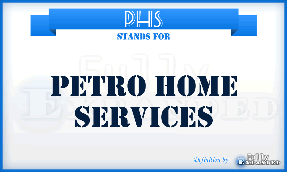 PHS - Petro Home Services