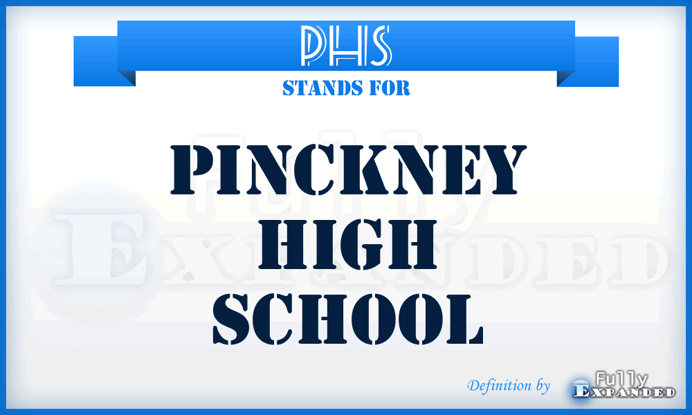 PHS - Pinckney High School