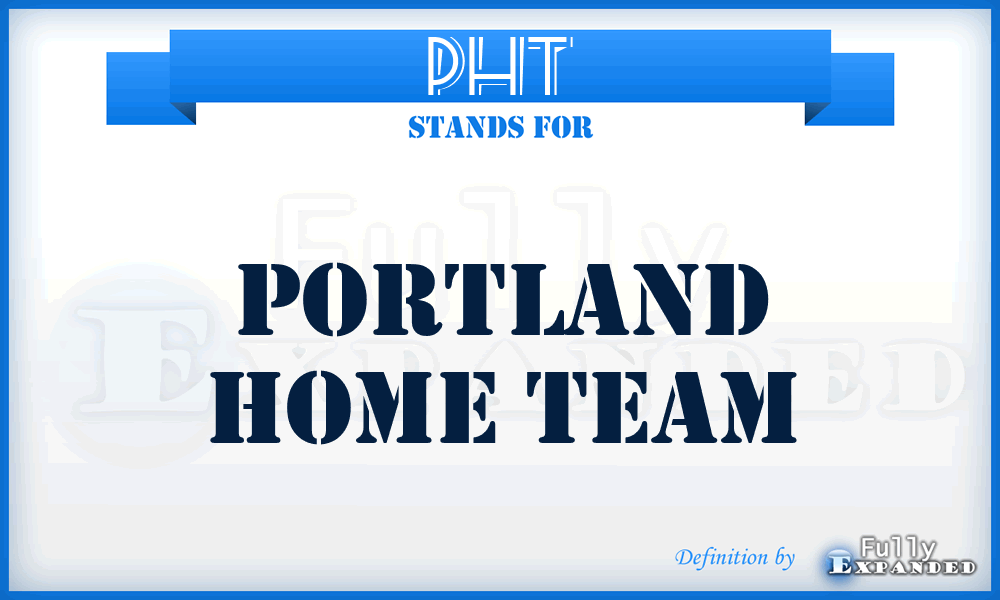 PHT - Portland Home Team