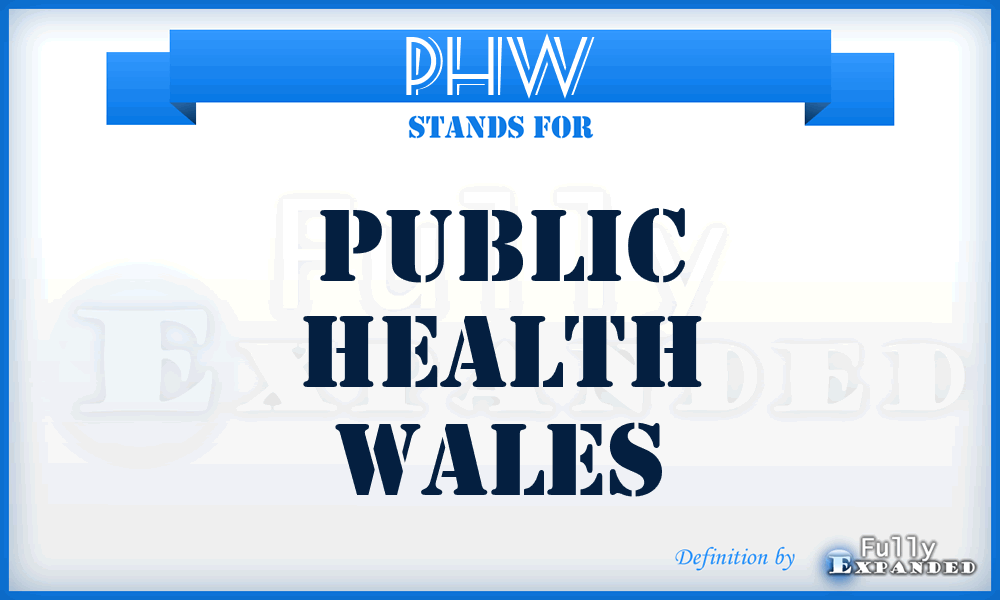 PHW - Public Health Wales