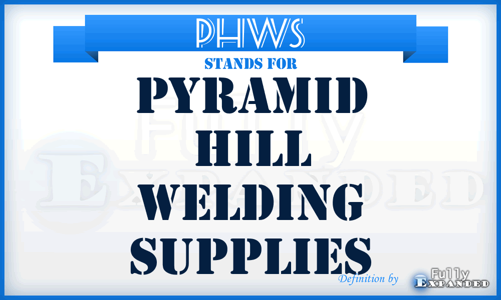 PHWS - Pyramid Hill Welding Supplies