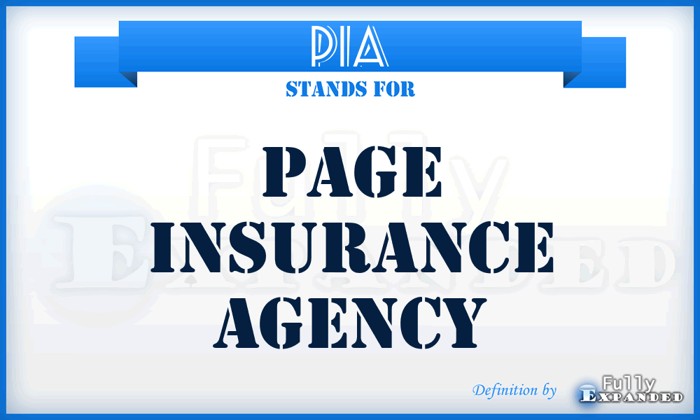 PIA - Page Insurance Agency