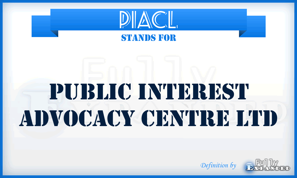 PIACL - Public Interest Advocacy Centre Ltd