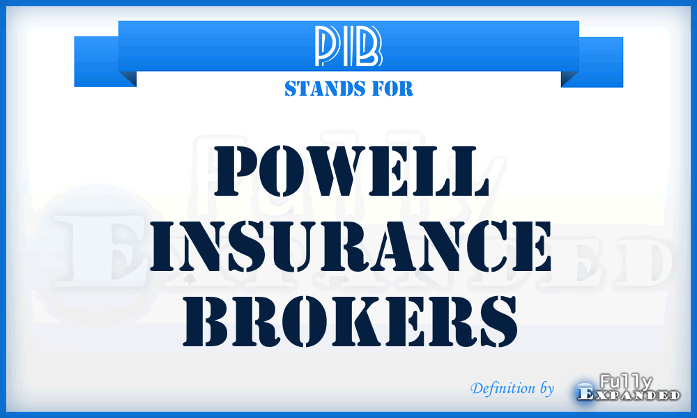 PIB - Powell Insurance Brokers