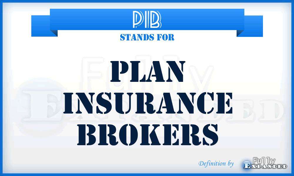 PIB - Plan Insurance Brokers