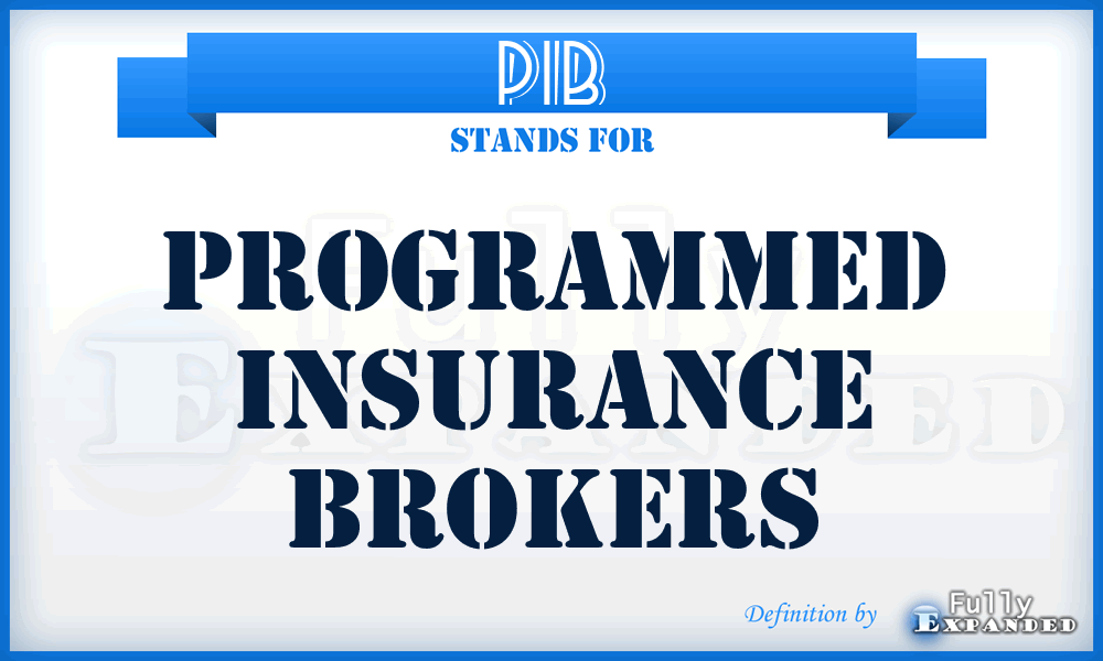 PIB - Programmed Insurance Brokers